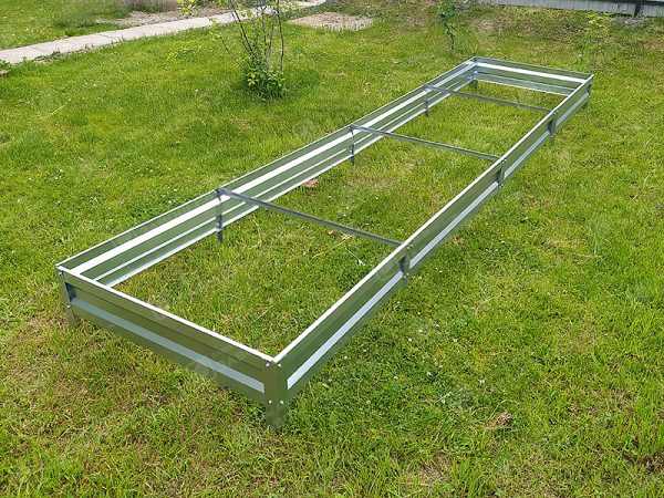 Грядка «Усиленная» оцинкованная (высота 20 см) — изображение 1